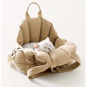 Sac à dos portable multifonctionnel Sac de transport pour animaux de compagnie Ceinture de sécurité et laisse de <span class=keywords><strong>voiture</strong></span> pour chien Housse amovible pour chat et <span class=keywords><strong>chiot</strong></span> pour le voyage - Product Image 4