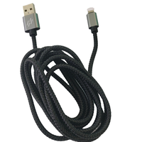 3A Nylon Tressé 2 Mètres Charge Rapide USB Lightning Câble Compatible Téléphones Mobiles Caméras Montres Intelligentes Power Banks 12 Mois