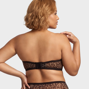 <span class=keywords><strong>Reggiseno</strong></span> <span class=keywords><strong>Balconette</strong></span> Senza Spalline in Rete Traspirante con Ferretto, Solido, Senza Cuciture, con Supporto Push-up per Donna - Product Image 3