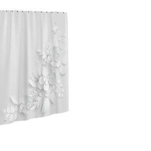 <span class=keywords><strong>Rideau</strong></span> <span class=keywords><strong>de</strong></span> <span class=keywords><strong>Douche</strong></span> Style 3D Élégant avec Motif Bouquet <span class=keywords><strong>de</strong></span> Fleurs Blanches Fantastiques, <span class=keywords><strong>Ensemble</strong></span> <span class=keywords><strong>Tapis</strong></span> <span class=keywords><strong>de</strong></span> Bain <span class=keywords><strong>et</strong></span> Décoration Florale pour la Maison - Product Image 5