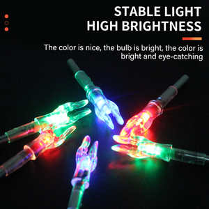 Luci LED per Frecce SPG con Batterie Sostituibili Automaticamente, Confezione da 3, per Caccia, Compatibili con Perni ID 4.2 mm, per Aste in Carbonio Puro - Product Image 5
