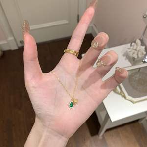 Collier en argent sterling S925 avec perle baroque boutonnée, pendentif étoile en diamant bleu Palaiba, chaîne rétro française pour clavicule, platine - Product Image 2