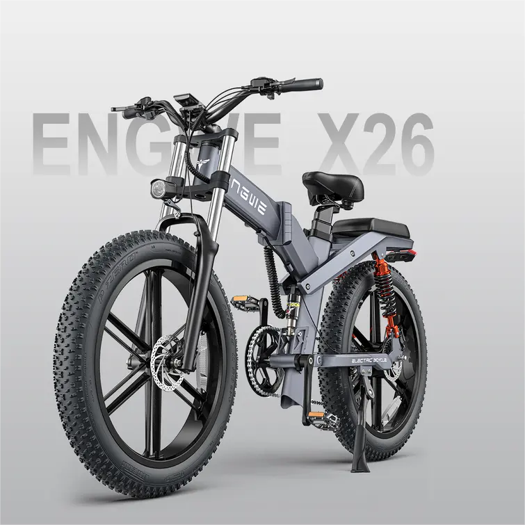 2023 ENGWE X26 모든 지형 전자 자전거 62 마일 가장 긴 범위 접이식 1000W 전기 자전거