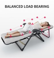 Chaise de camping d'extérieur de conception nouvelle, réglable, portable, inclinable, chaise longue de plage pour se détendre