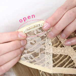 Perruques synthétiques résistantes à la chaleur de 28 pouces en gros, demi-perruque et extensions en U pour femmes, type à clipser - Product Image 6