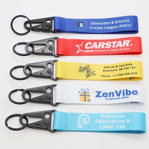 Custom Printed Short Wrist <b>Lanyard</b> with Eagle Hook Personalized <b>Lanyards</b> for Auto Body Shop Promotion - Product Image 2