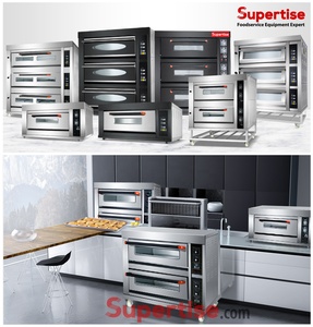 Fırın ekipmanları fırın ticari ekmek kek Pizza pişirme gaz güverte fırın 2 güverte <span class=keywords><strong>4</strong></span> tepsiler - Product Image 2