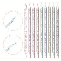 Stik Nail Art Gagang Kristal 7.5cm Alat Dotting Dua Sisi Alat Desain Kuku Manikur Model YUCAGCI 4986 Buatan Cina Grosir