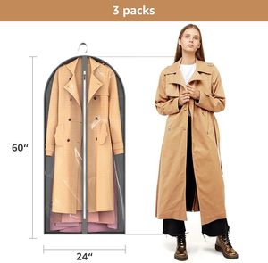 Pull Pull Vêtement Vêtements Suspendus Vêtements Placard Rangement Voyage Plastique Protecteur Manteau Veste Pull Chemises Vêtements Sacs - Product Image 2