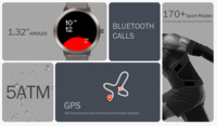 Montre connectée GPS de golf avancée pour les passionnés d'aventure, montre connectée Android DM76 avec fonctions de suivi de santé