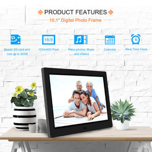 Nouveau cadre photo numérique 17 pouces avec téléchargement gratuit de films anglais en format MP3 et MP4 - Product Image 3