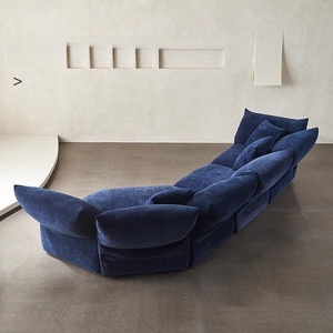 Canapé Modulaire Moderne Cloud, Ensemble de Canapés pour Salon, Style Bouclé de Luxe, Tissu Chenille, Canapé Pétale avec Rembourrage en Duvet - Product Image 3