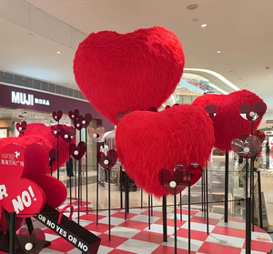 Globo de corazón inflable gigante modelo publicidad inflables para San Valentín celebración boda decoración - Product Image 6