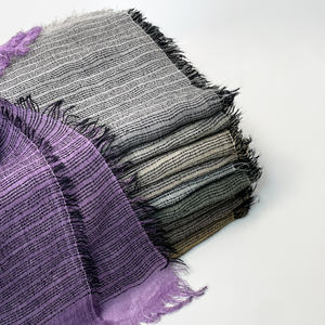 Wholesale Ethnic Fashion Viscose <strong>Sarees</strong> Khimar Hijabs Muslim Women Sudanes Woman Toub Stripes Headscarf Whiskers Shawl Hand Dye - Product Image 2