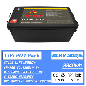 รับประกัน 5 ปี แบตเตอรี่ 12.8V 300Ah ได้รับการรับรองมาตรฐาน CE 6500 รอบการใช้งาน ทนอุณหภูมิ -20~60 องศาเซลเซียส สำหรับรถกอล์ฟและระบบกักเก็บพลังงานแสงอาทิตย์ - Product Image 2
