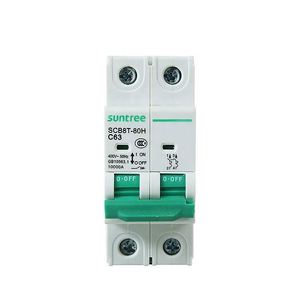 Interruptor Automático Miniatura Tipo AC Suntree, 2 Polos, 4 Polos, MCB, 400 Voltios, <span class=keywords><strong>40</strong></span>, 63, 80 Amperios, <span class=keywords><strong>Precio</strong></span> de Micro Interruptor - Product Image 6