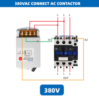 Interrupteur de télécommande intelligent sans fil haute puissance 220V/380V pour pompe à eau industrielle et domestique avec portée de 1 à 5 km