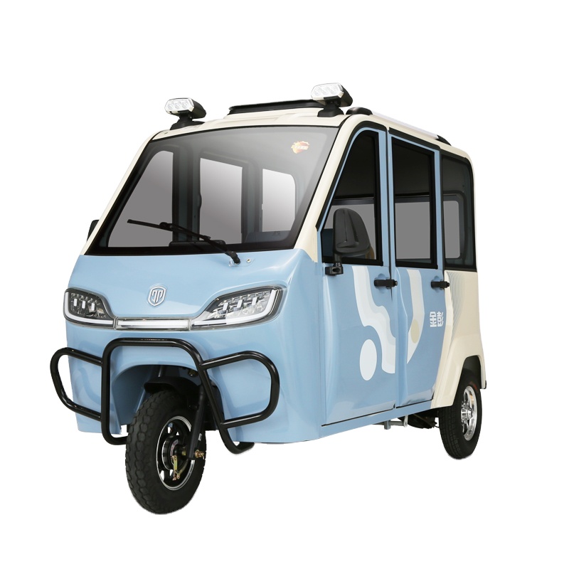 2023 Cheap Price Heavy Passengers Loading Closed Cabin Electric Passenger Tricycle Tuk Tuk