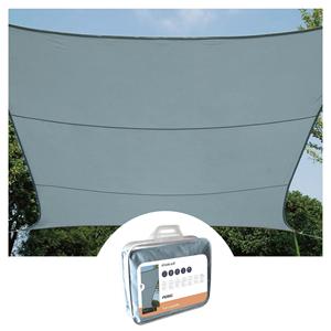 Voile d'ombrage Perel-RECTANGULAIRE-4x3 m-COULEUR: GRIS ARDOISE CLAIR - Product Image 1