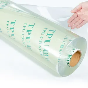 Filme tecido TPU cor transparente impermeável impermeável impermeável Matt TPU termoplástico Filme de poliuretano transparente filme tpu para capa de chuva