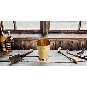 PARIJAT HANDICRAFT Moscow Mule Mint Julep Cup Vasos de cóctel de latón martillado de 10 onzas - Product Image 6