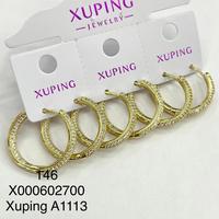Joyas Xuping De Lujo, Aretes De Flores A La Moda Pequeños Y Bonitos, De Gran Venta, Chapados En Oro De 14K Para Mujer