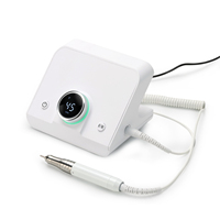 Ponceuse à ongles professionnelle sans balais 45000 tr/min avec capteur intelligent, pédale électrique de bureau, kit de manucure pour gel et vernis