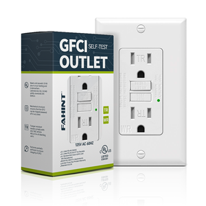 Tomacorriente GFCI UL943 NOM de 15A, 125V/220V, 20A, con interruptor de <span class=keywords><strong>falla</strong></span> a tierra, tipo WR - Product Image 6