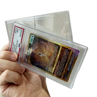 Support magnétique 35pt pour cartes, soudé par ultrasons, pour cartes gradées, étuis de rangement pour cartes à collectionner, support de présentation pour cartes Pokémon et cartes sportives gradées