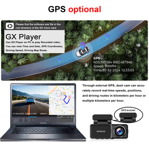 Gran oferta coche Dvr 4K + 1080P lente Dual cámara de salpicadero coche caja negra WIFI incorporado GPS 4K Dashcam lente Dual delantera y trasera 4K cámara de salpicadero - Product Image 4