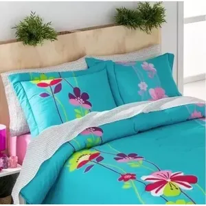 Ensemble de literie Brix King Size 10 pièces, imprimé floral, coton et polyester, usage domestique, toutes saisons, style décontracté - Product Image 3