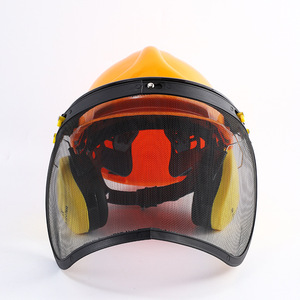 PPEキットABS耐久性高品質安全ヘルメット取り付けフェイスシールドイヤーマフスプラッシュガードエンジニアリング建設安全ヘルメット - Product Image 3