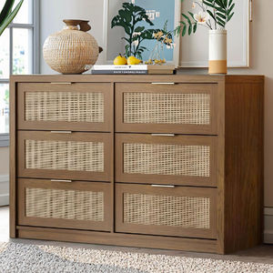 Meubles de salon d'intérieur de maison Offre Spéciale commode rétro à 6 tiroirs commode de style campagnard moderne personnalisée en gros - Product Image 5