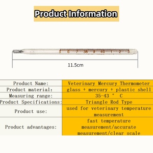 Veteriner cıvalı termometre hayvanlar veteriner cıvalı termometre Pet cıvalı termometre - Product Image 6