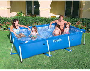 <strong>Intex</strong> 28272 <strong>Pool</strong> Swimming Outdoor Easy Set <strong>Rectangular</strong> Frame <strong>Pools</strong> Above Ground Metal Folding Swimming <strong>Pool</strong> Piscina Fuori Terra - Product Image 6