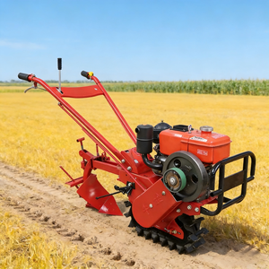 Multifunctionele kleine kettingaangedreven <span class=keywords><strong>cultivator</strong></span> met één wiel, diesel aangedreven mini-akkerbouwmachine - Product Image 2