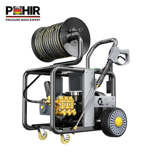 Máquina <span class=keywords><strong>de</strong></span> chorro <span class=keywords><strong>de</strong></span> alcantarillado <span class=keywords><strong>de</strong></span> flujo <span class=keywords><strong>de</strong></span> agua <span class=keywords><strong>para</strong></span> granjas, tienda <span class=keywords><strong>de</strong></span> lavado <span class=keywords><strong>de</strong></span> coches, restaurante, émbolo, 380V, 5500W, 180bar, 30 litros por minuto - Product Image 1