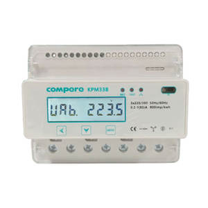 Compteur d'énergie triphasé RS485 220V/380VAC 100A Compteur d'électricité postpayé/prépayé avec relais intégré - Product Image 1