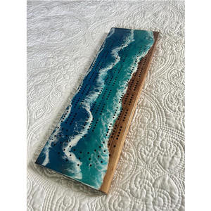 Jackaroo Juego de Mesa Resina Epoxi Artesanías Resina Epoxi Ocean Theme Cribbage Boards Bulk Wholesale Cribbage Boards - Product Image 6