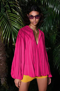 Blus Wanita Musim Gugur <span class=keywords><strong>2026</strong></span> Blusas Mujer Multiwarna Mutiara <span class=keywords><strong>Chiffon</strong></span> Lipit Tali Lengan Panjang - Product Image 5