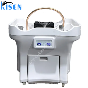 Équipement de spa capillaire portable Kisen avec 2 réservoirs d'eau, circulation d'eau thermostatique, bac à shampoing pour salle de bain, hôtel, blanchisserie - Product Image 3