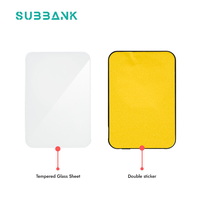 Chargeur sans fil magnétique portable Subbank avec logo personnalisé, transfert thermique, pour verre, 15W, batterie externe rapide 5000/10000 mAh