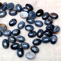 Pietersite naturelle, forme ovale, taille simple, dos plat, cabochon poli, pierre précieuse en vrac, vente en gros pour la fabrication de bijoux