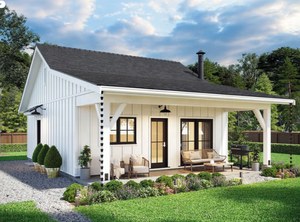 Maisons préfabriquées en acier <span class=keywords><strong>de</strong></span> 50 m2, maisons <span class=keywords><strong>de</strong></span> campagne, chalets - Product Image 2
