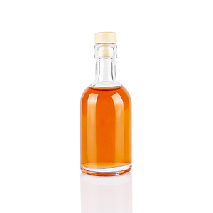 Alta calidad Mini lindo 50ml vacío claro redondo vidrio licor botella de vino y <span class=keywords><strong>corcho</strong></span> de polímero - Product Image 1