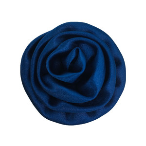 Flor de satén elegante de 7 cm, corsage de <span class=keywords><strong>trompeta</strong></span>, accesorio para ropa y tocados, flor enrollada hecha a mano para zapatos de bebé - Product Image 5