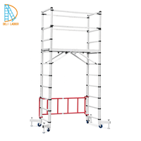 Deliladder NOUVEAU DESIGN Échelle télescopique 3m, échelle pliante en aluminium