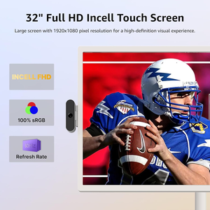 Máy Tính Bảng Di Động 32 Inch Android 13 Nâng Cấp 8 + 128GB FHD Xoay Màn Hình Cảm Ứng Đứng Android Tablet PC Điều Khiển Từ Xa - Product Image 3