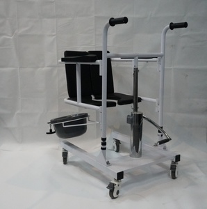 WCHT WCHT0122 <span class=keywords><strong>Fauteuil</strong></span> <span class=keywords><strong>roulant</strong></span> tout-en-un avec levage hydraulique manuel pour le transfert, la douche, l'aide à la toilette, solution de soins à domicile légère - Product Image 6