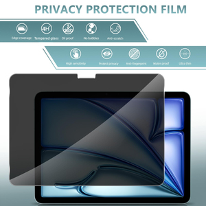 Protector de Pantalla de Vidrio Templado de Privacidad 9H con Pegamento Completo, Antirrayaduras, Alta Transparencia, Grosor de 0.33 mm, 2.5D para iPad Air - Product Image 3